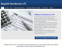 Tablet Screenshot of boyleandhenderson.com